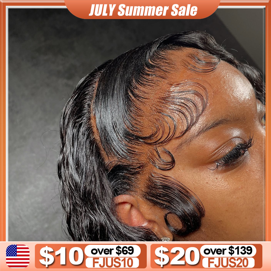 Hd Lace Frontal Wig Human Hair Pre Plucked - Peruka typu full frontal z transparentną
