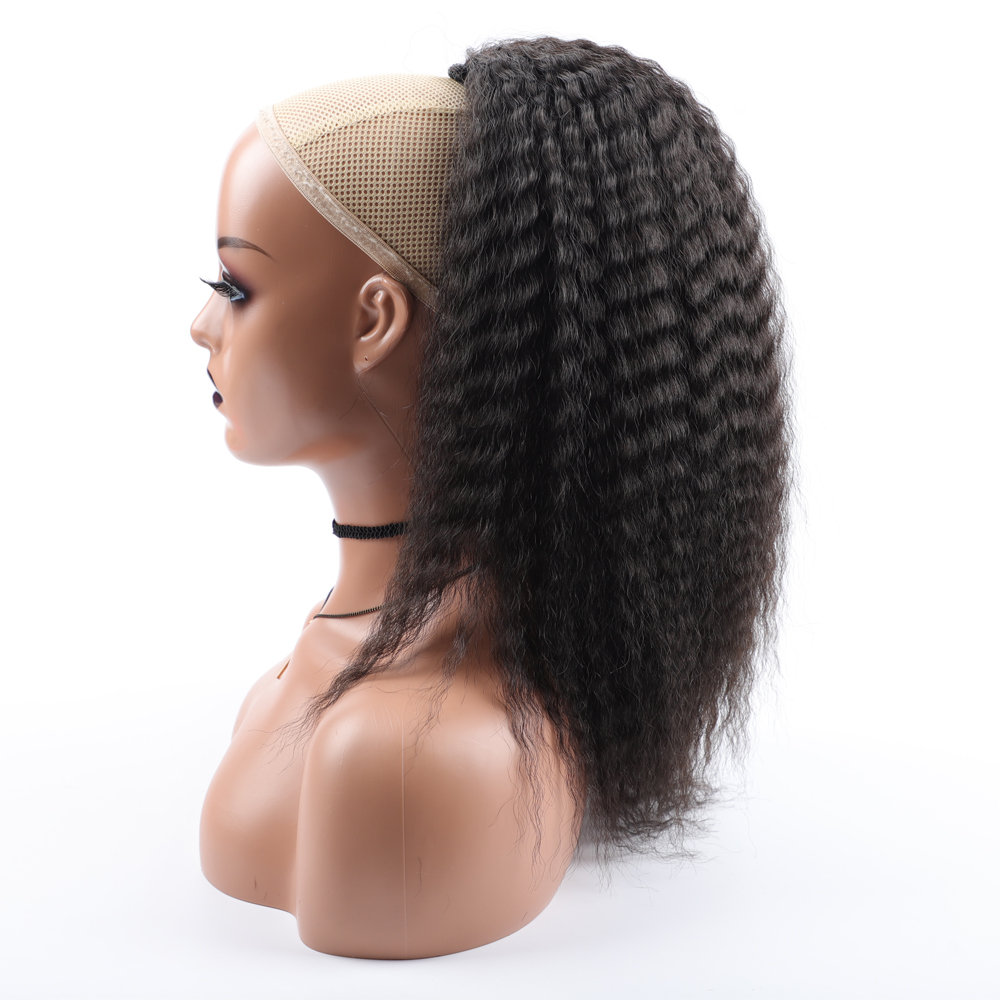 Drawstring Afro Curly Puff Ponytail - Fałszywe syntetyczne sznurkiem kucyk elastyczne doczepianie