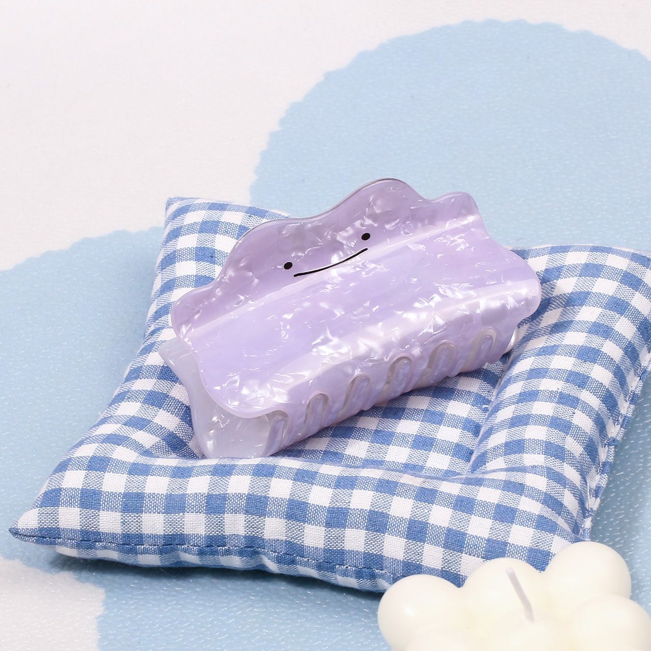 Hair Bundles - Spinka do włosów Pokémon Ditto, fioletowa,
