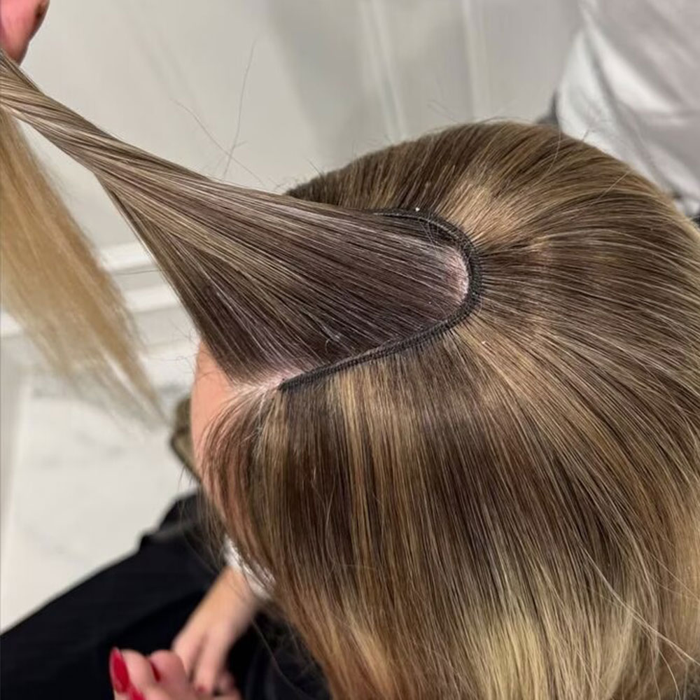Seamless Clip In Hair Extensions Human Hair - Doczepiane włosy naturalne w kształcie litery