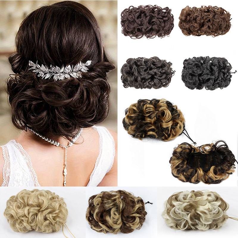 Claw Clip Messy Bun Hair Piece - Doczepiany kok z kręconych włosów na