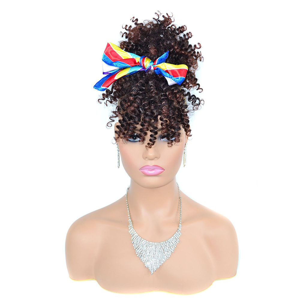 Drawstring Afro Curly Puff Ponytail - Włosy doczepiane afro kinky curly typu