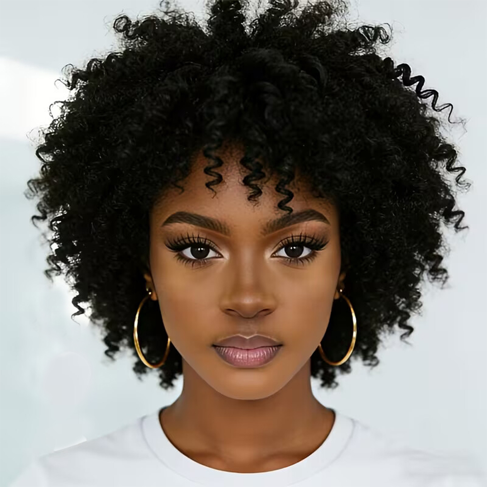Short Pixie Cut Wig Human Hair Cheap - Peruki z naturalnych włosów typu bob,