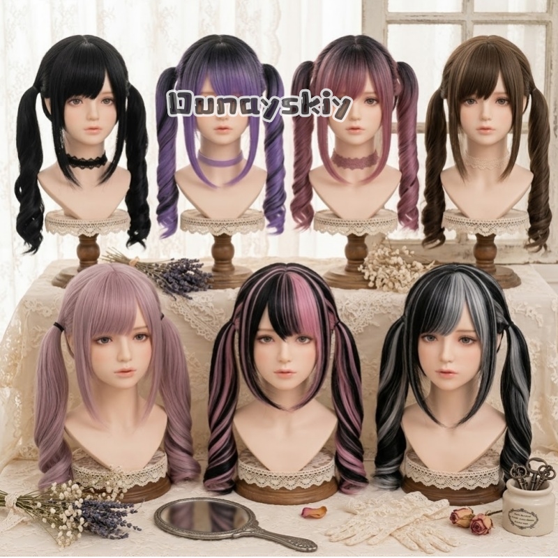 Synthetic Braided Wigs For Black Women - Peruka Syntetyczna Cosplay Jirai Kei na