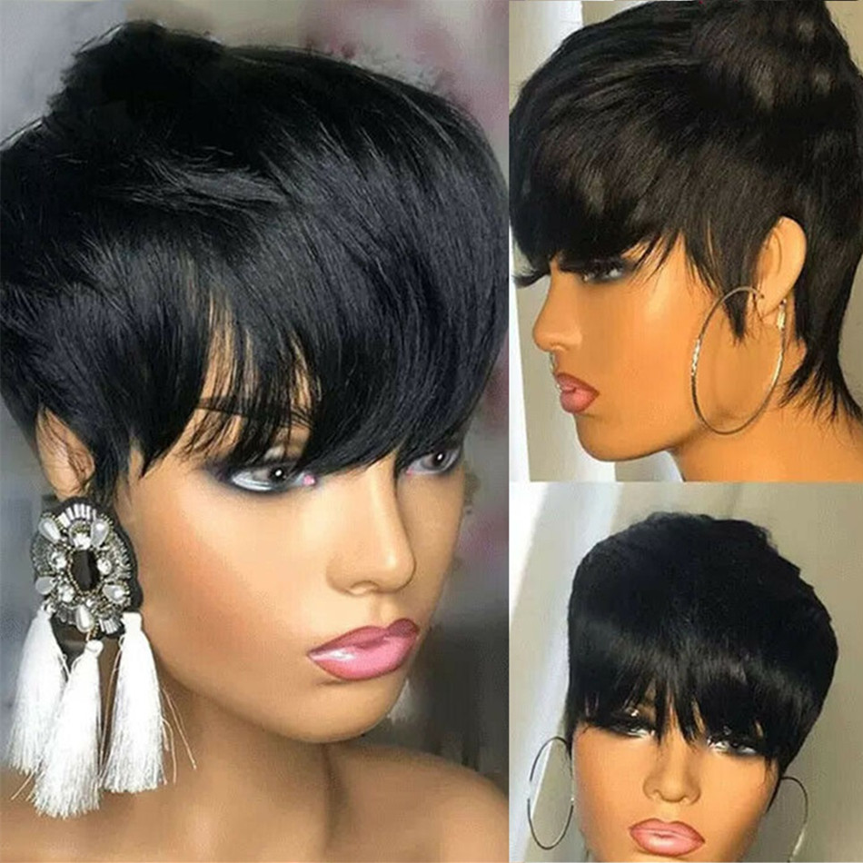 Krótkie peruki z ludzkich włos – Short Pixie Cut Wig Human Hair Cheap recenzja i cena