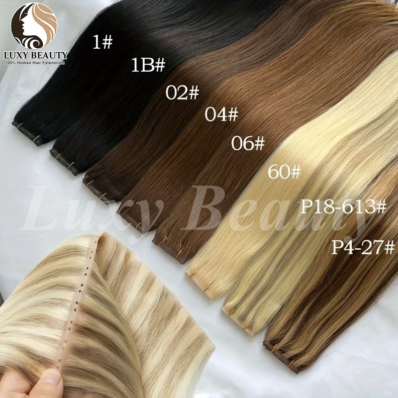 Brązowe doczepiane włosy z otw – Invisible Tape In Extensions Real Hair recenzja i cena