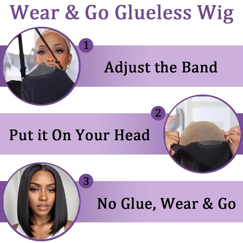 Peruki bez kleju z ludzkich wł – Glueless Wear And Go Human Hair Wig recenzja i cena