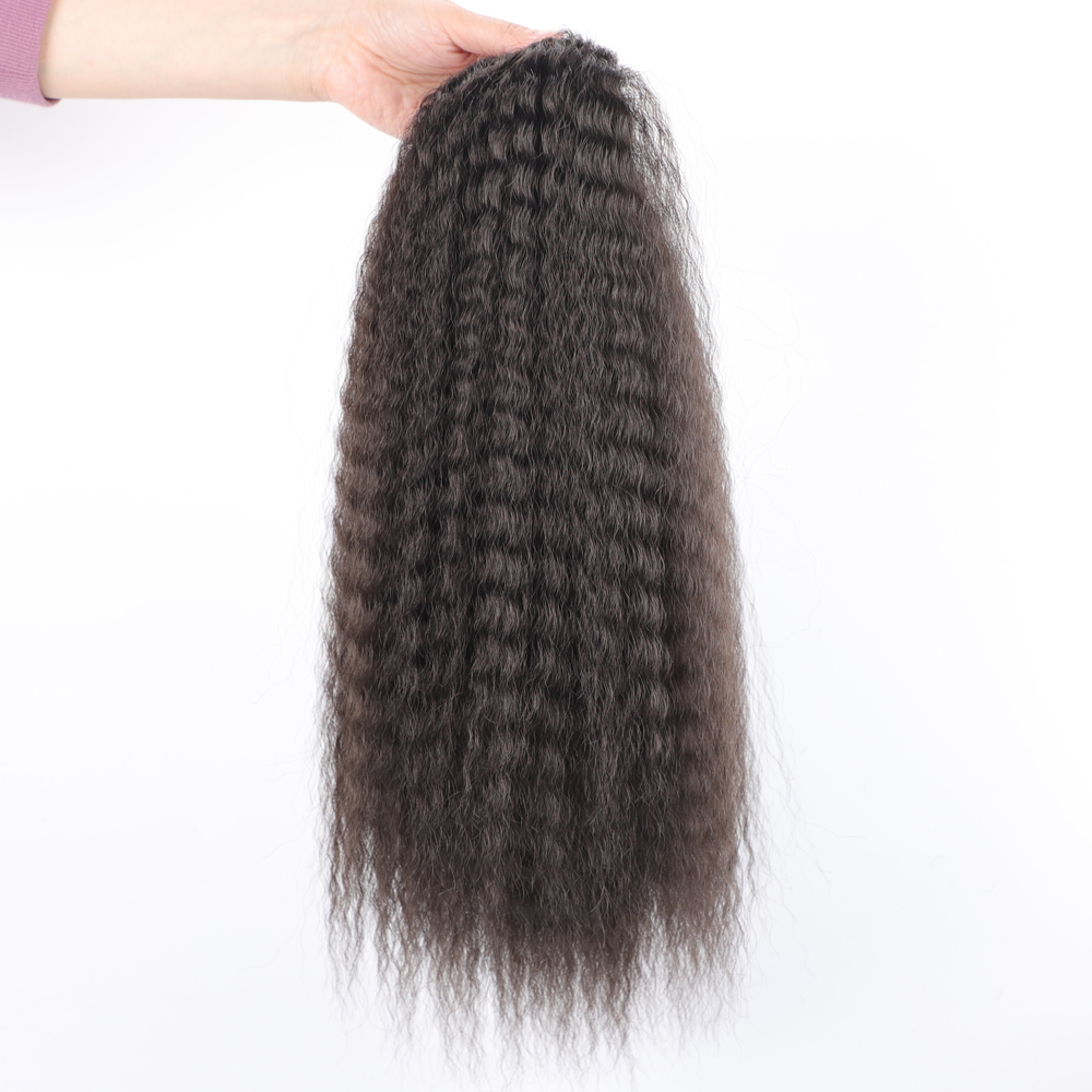 Fałszywe syntetyczne sznurkiem – Drawstring Afro Curly Puff Ponytail recenzja i cena