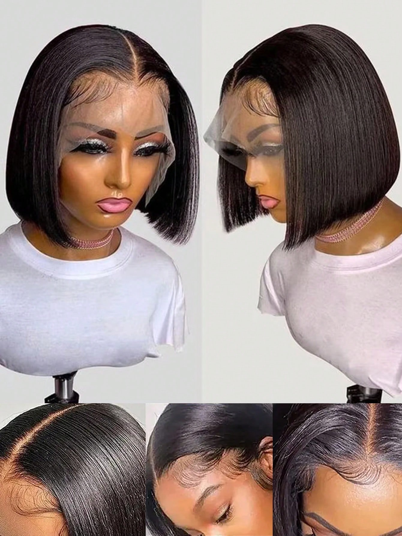 Peruki typu Gowik 250% Density – Pre Parted 13X4 Lace Front Bob Wig recenzja i cena