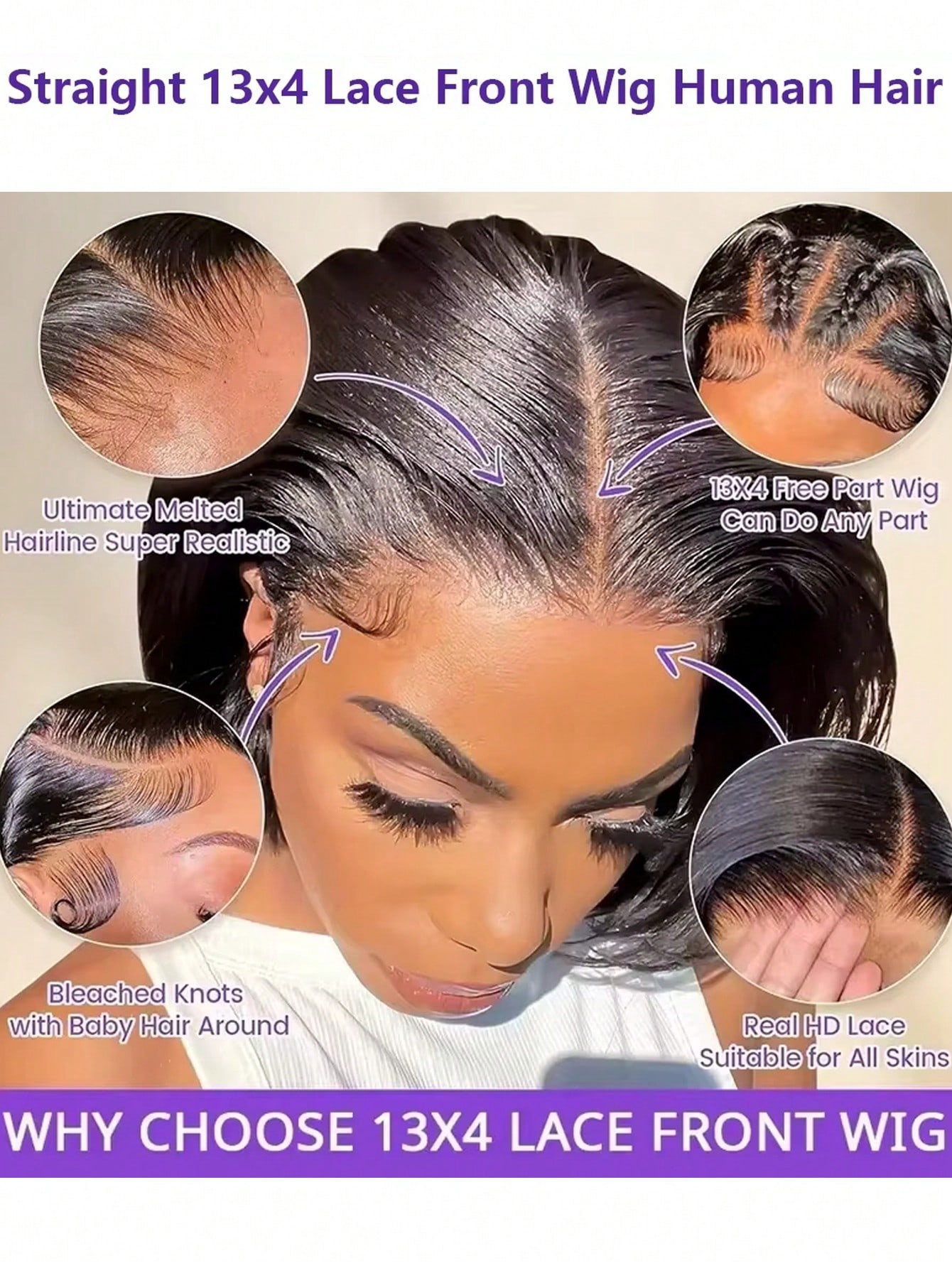 Peruki typu Gowik 250% Density – Pre Parted 13X4 Lace Front Bob Wig recenzja i cena
