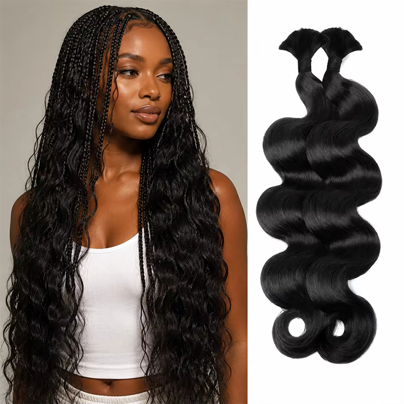 12A 12-30 cali 1-5 sztuk natur – Water Wave Bulk Human Hair For Braiding recenzja i cena