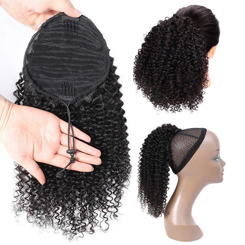 24 26 cali Długi Afro Kinky Kr – Seamless Clip In Hair Extensions Human Hair recenzja i cena