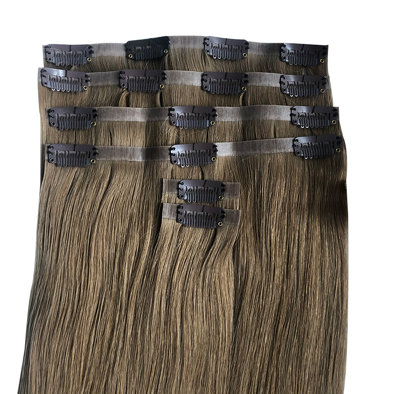 Prosto niewidoczny klips z PU  – Seamless Clip In Hair Extensions Human Hair recenzja i cena