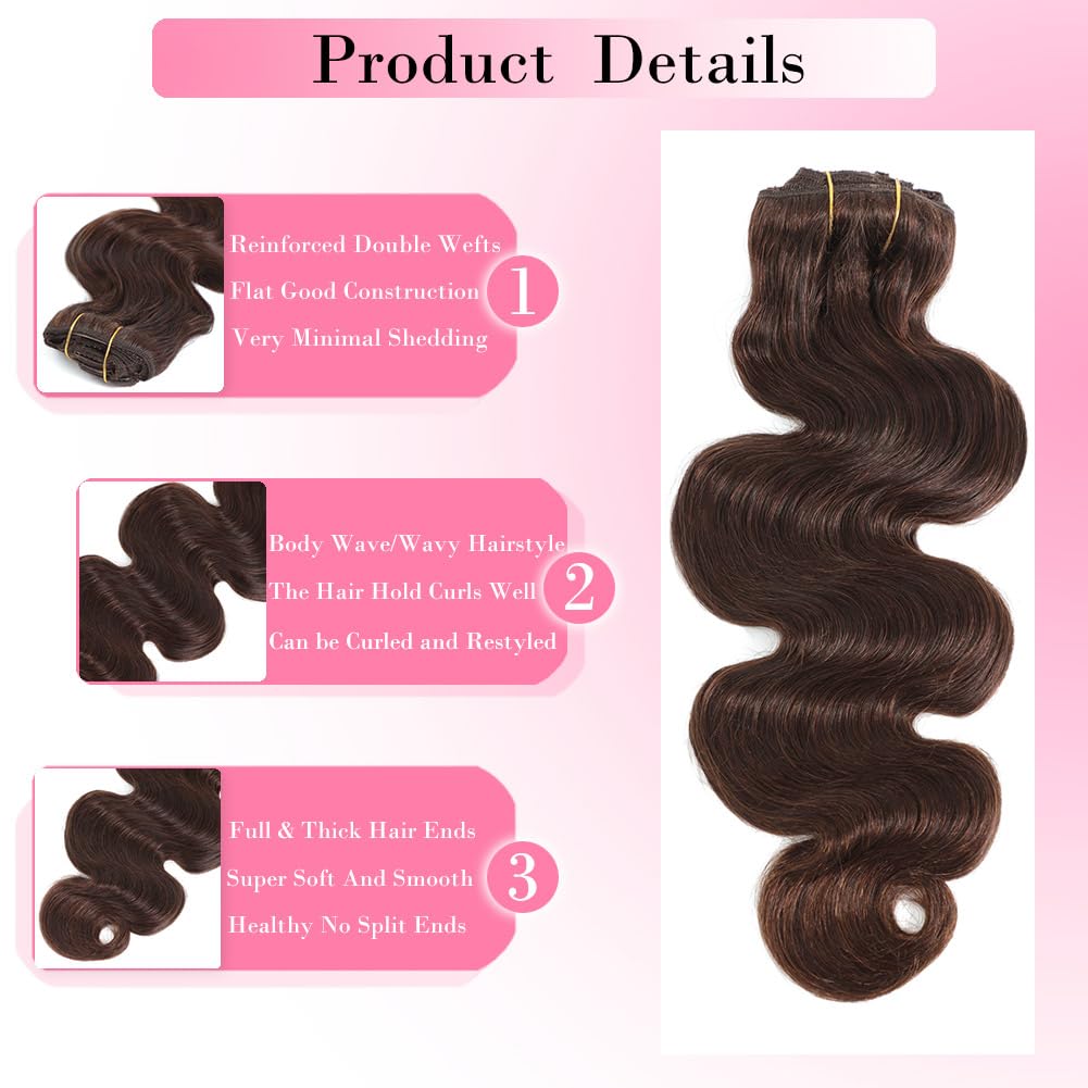 # 4 Klipsy do przedłużania wło – Seamless Clip In Hair Extensions Human Hair recenzja i cena