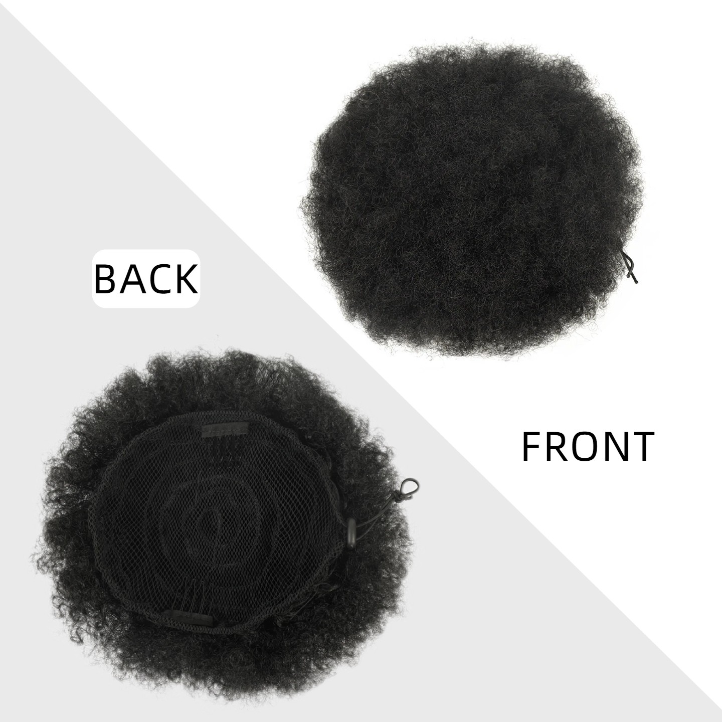 Doczepiany kucyk afro puff ze  – Drawstring Afro Curly Puff Ponytail recenzja i cena