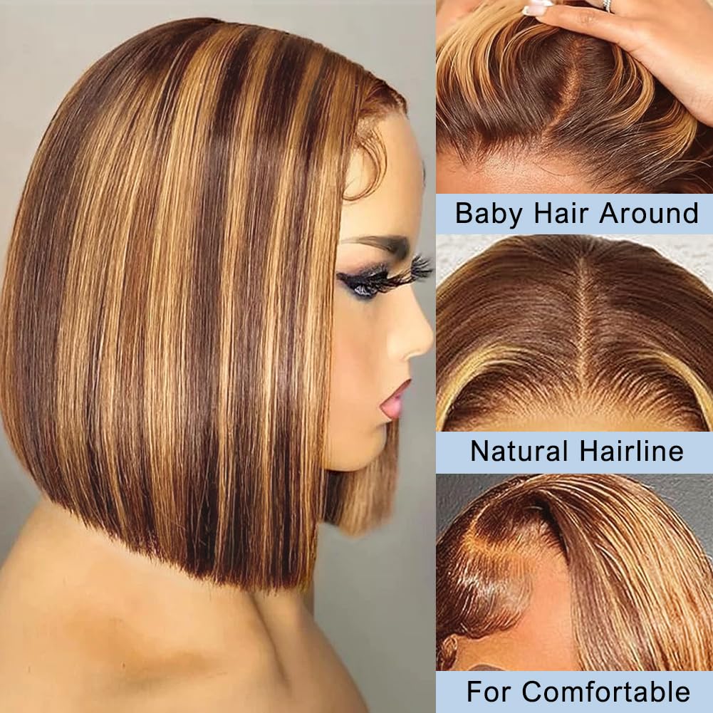 Peruka Bob z naturalnych włosó – Pre Parted 13X4 Lace Front Bob Wig recenzja i cena