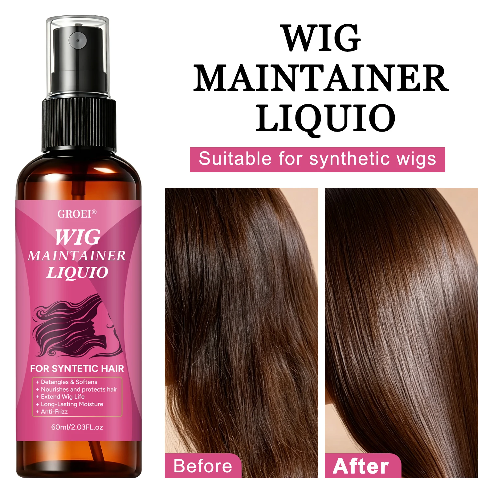 GROEI Spray przeciw puszeniu s – Synthetic Wigs recenzja i cena