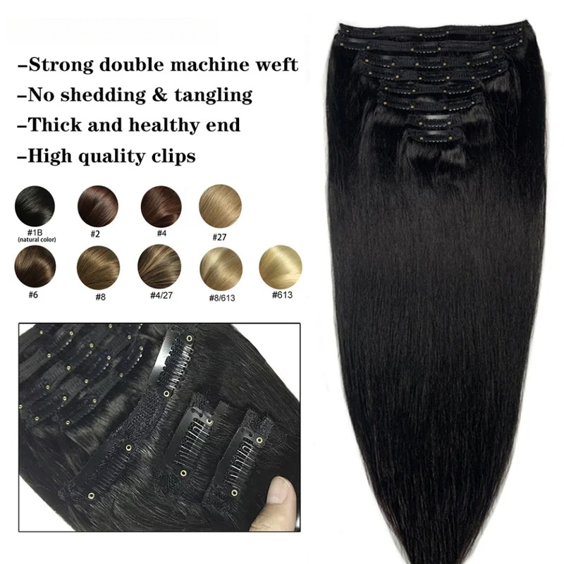 Naturalne, proste doczepiane w – Seamless Clip In Hair Extensions Human Hair recenzja i cena