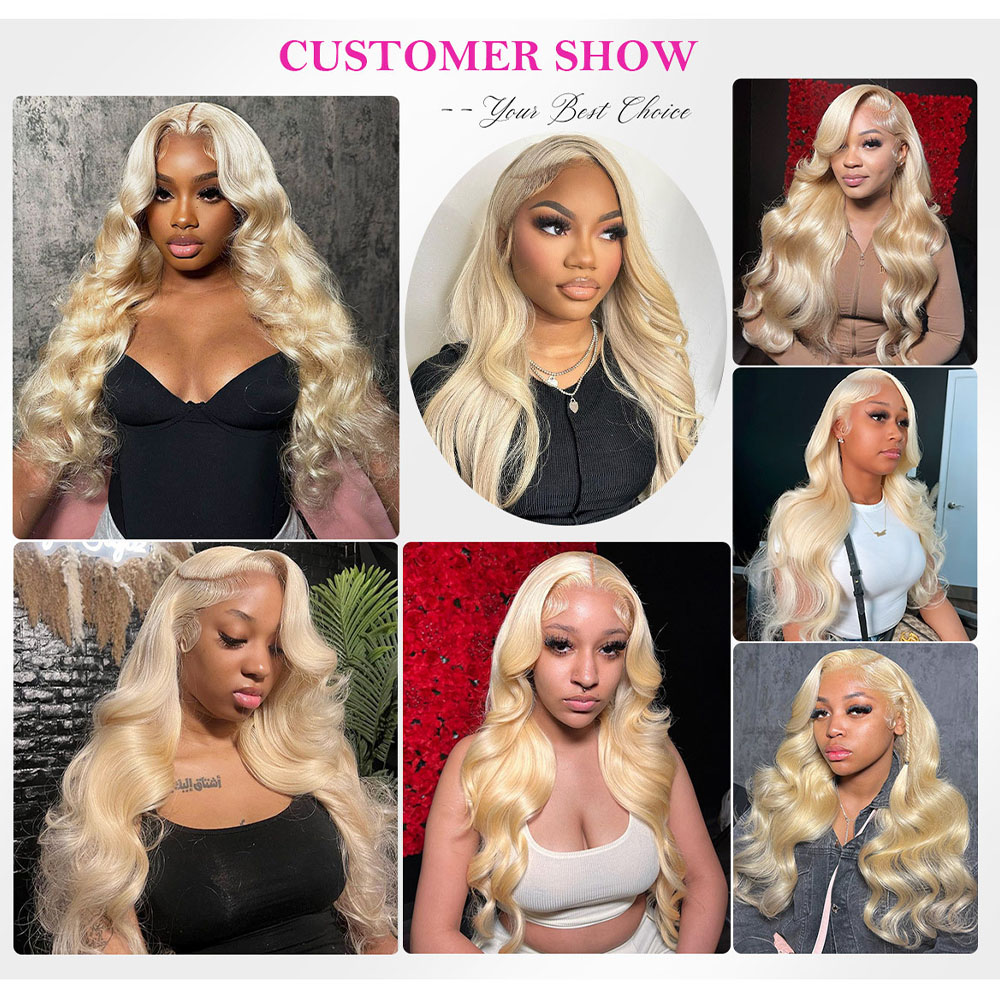Peruka z naturalnych włosów w  – 613 Blonde Body Wave Lace Front Wig recenzja i cena