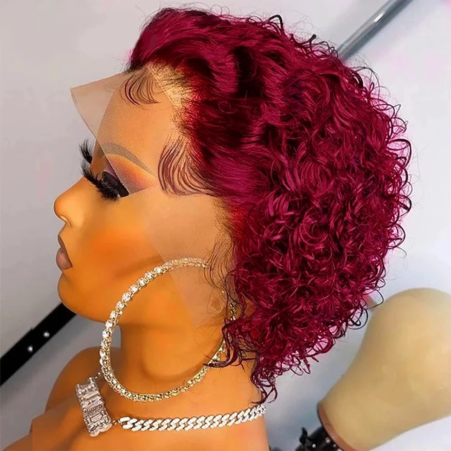 Peruka Pixie Cut Kolor 99J Per – Short Pixie Cut Wig Human Hair Cheap recenzja i cena