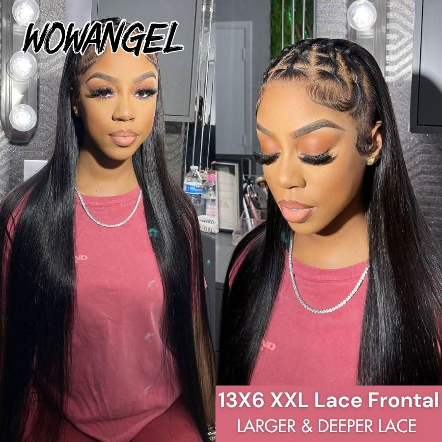 WOWANGEL Proste Peruki typu La – Hd Lace Frontal Wig Human Hair Pre Plucked recenzja i cena