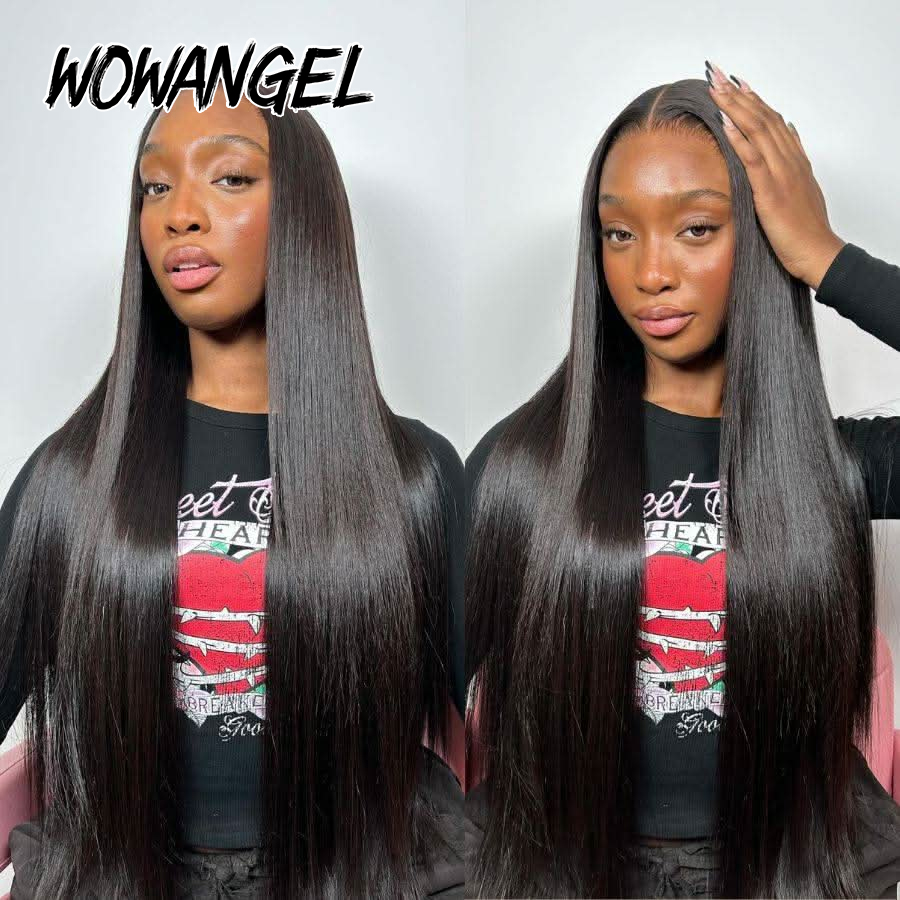 WOWANGEL Proste Peruki typu La – Hd Lace Frontal Wig Human Hair Pre Plucked recenzja i cena