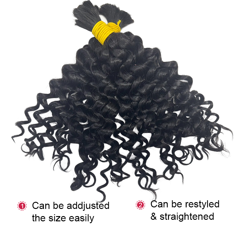 Włosy ludzkie w formie pasm do – Water Wave Bulk Human Hair For Braiding recenzja i cena