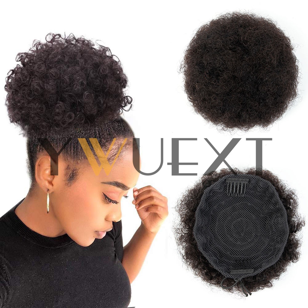 Afro Puff Kucyk z Włosów Natur – Drawstring Afro Curly Puff Ponytail recenzja i cena
