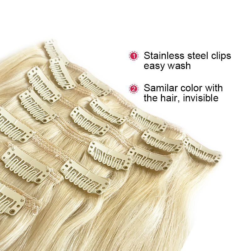 Ali Queen 7-częściowe doczepia – Seamless Clip In Hair Extensions Human Hair recenzja i cena