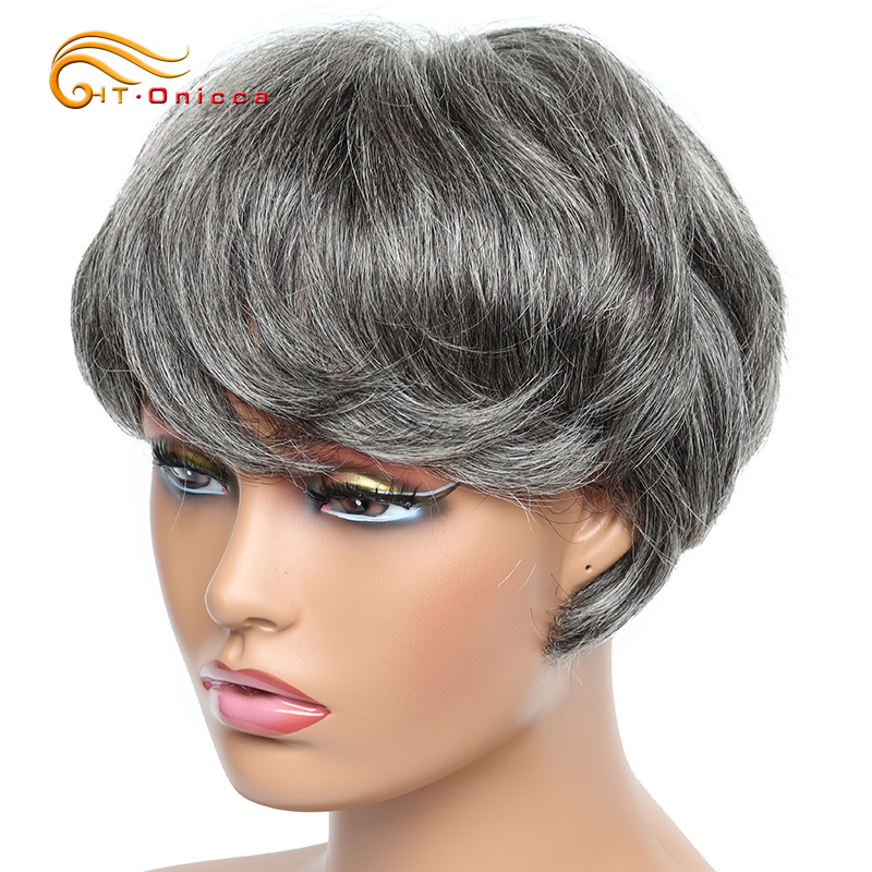 Tania peruka krótka Proste per – Short Pixie Cut Wig Human Hair Cheap recenzja i cena