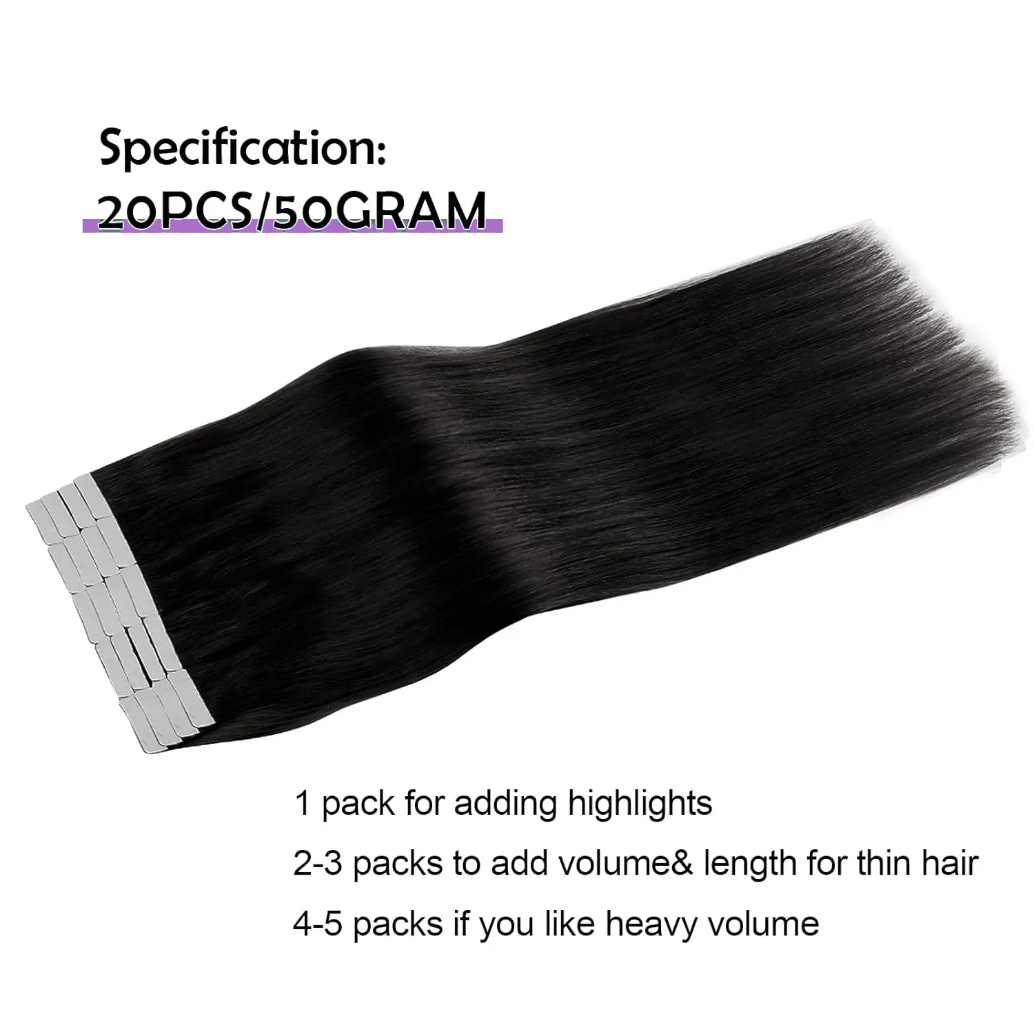 Prosta taśma w doczepianiu wło – Invisible Tape In Extensions Real Hair recenzja i cena