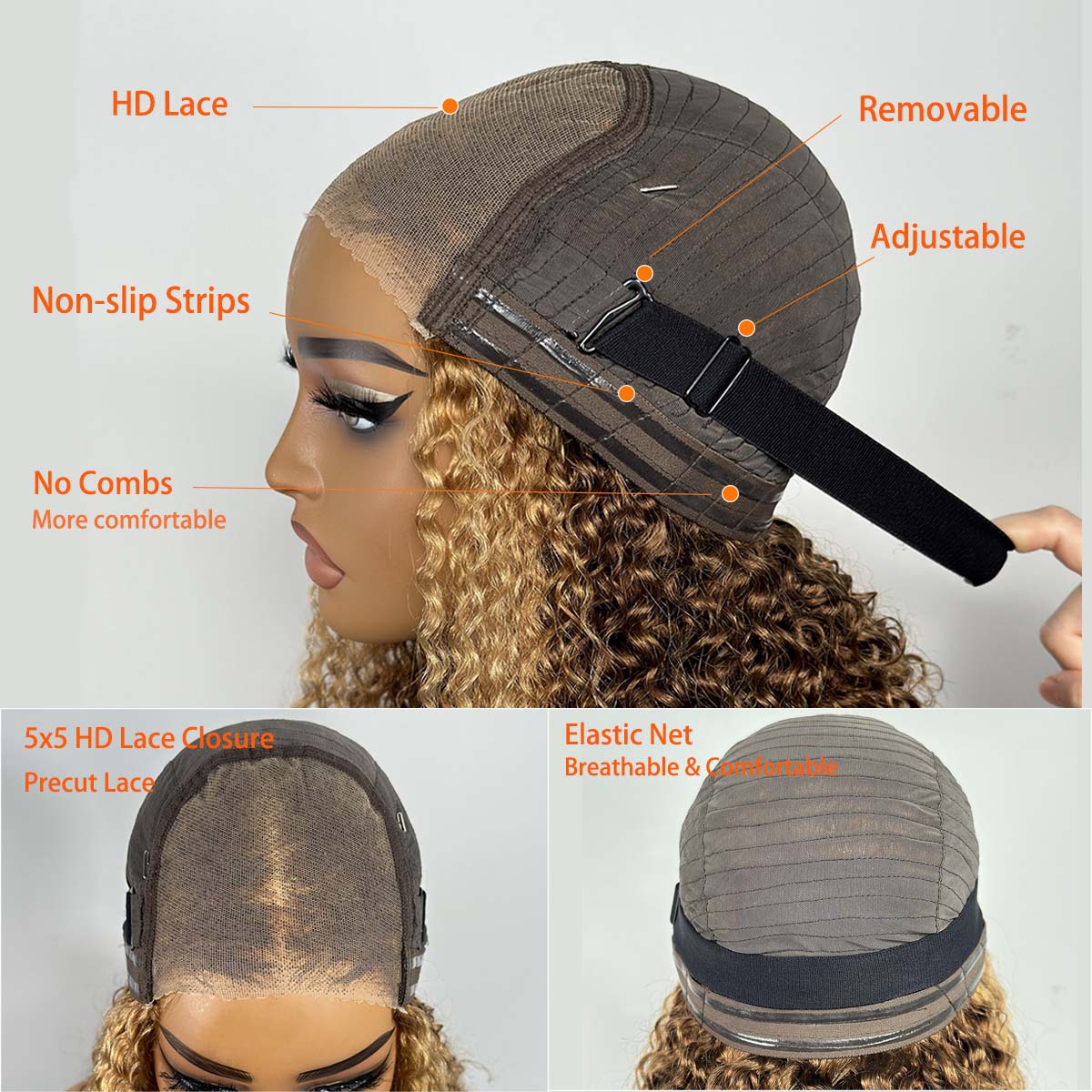 Peruka Wear & Go P427 Miodowy  – Glueless Wear And Go Human Hair Wig recenzja i cena