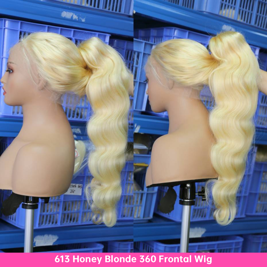 Peruka z włosów naturalnych w  – 613 Blonde Body Wave Lace Front Wig recenzja i cena