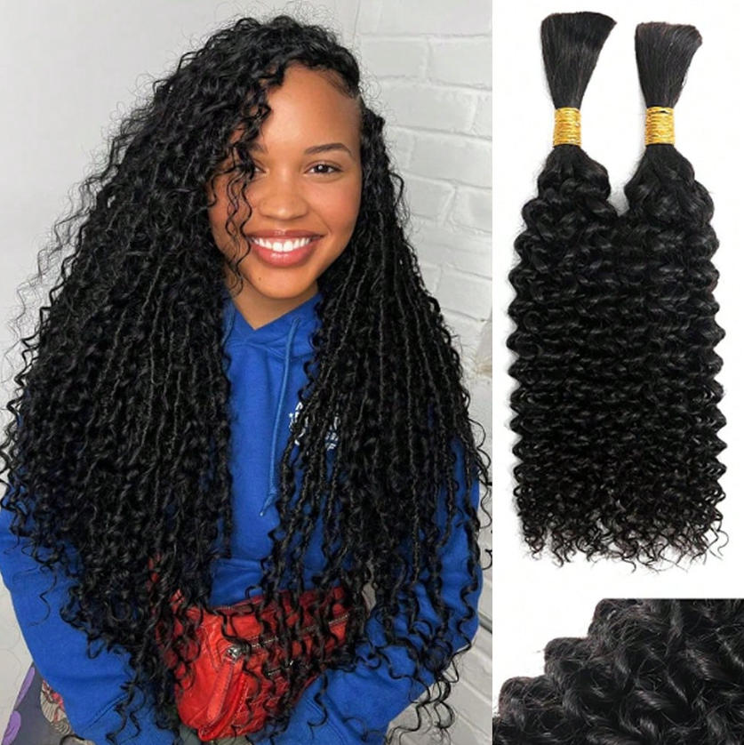 Włosy naturalne do zaplatania  – Water Wave Bulk Human Hair For Braiding recenzja i cena