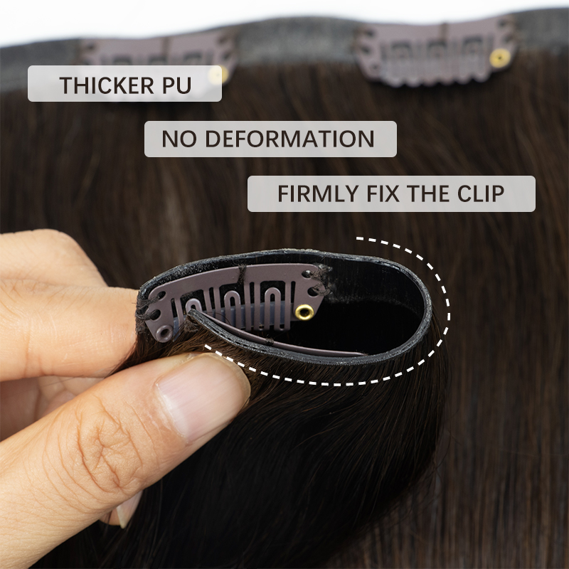 Niewidoczny gruby klips PU do  – Seamless Clip In Hair Extensions Human Hair recenzja i cena