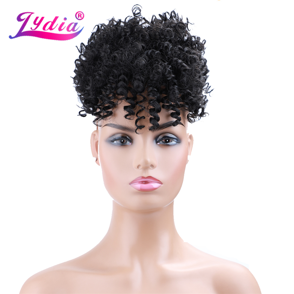 Lydia sznurek syntetyczny wyso – Drawstring Afro Curly Puff Ponytail recenzja i cena