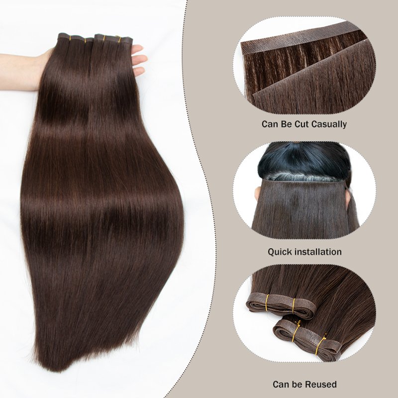 Niewidoczne długie pasma włosó – Invisible Tape In Extensions Real Hair recenzja i cena