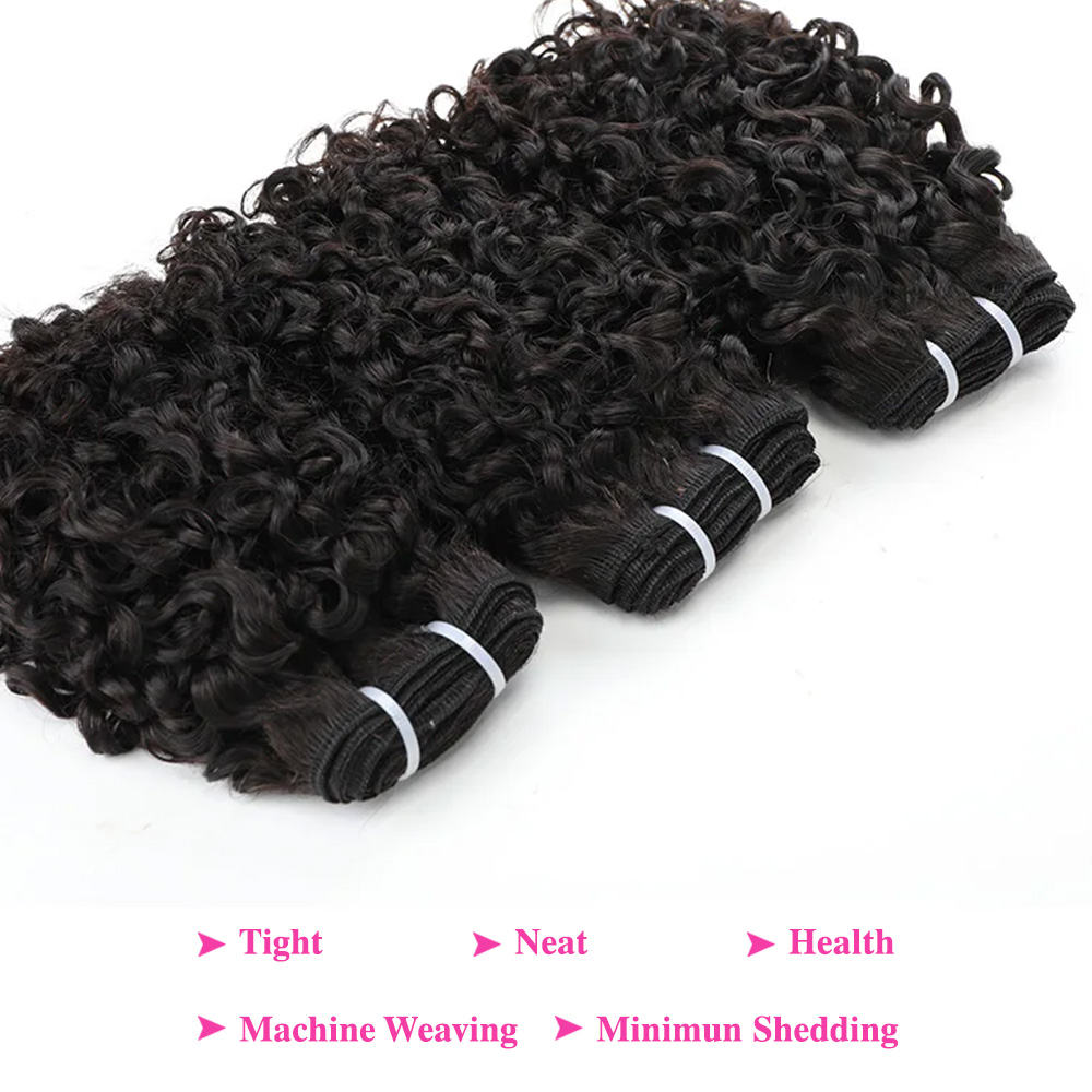 Zestawy włosów Pixie Curl z za – Deep Wave 3 Bundles With Closure recenzja i cena
